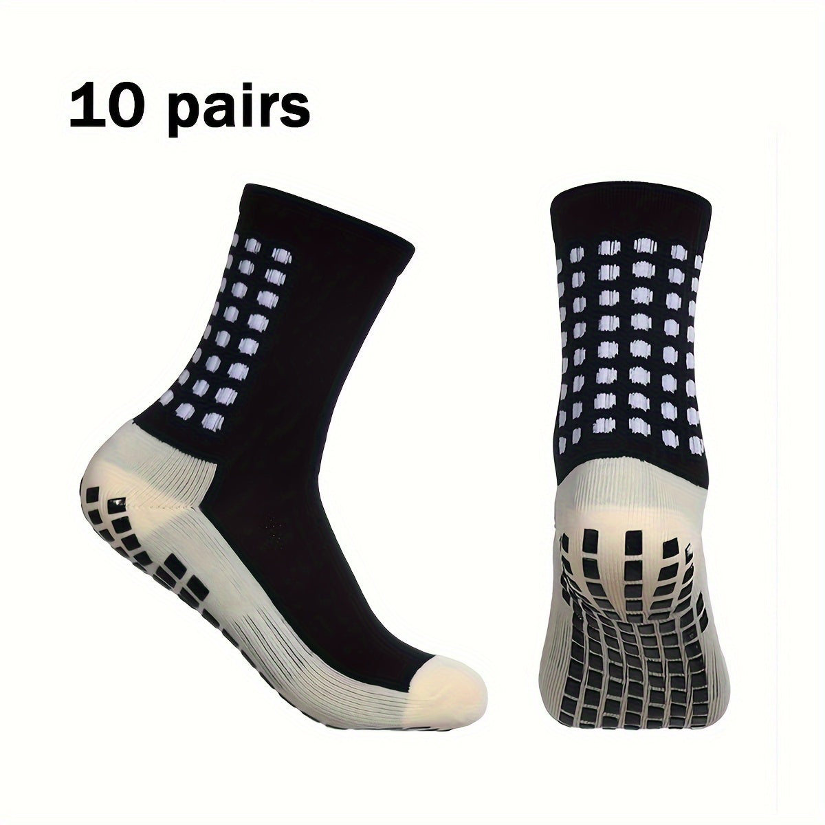 JL Men's Anti-Skid Silicone Athletic Socks