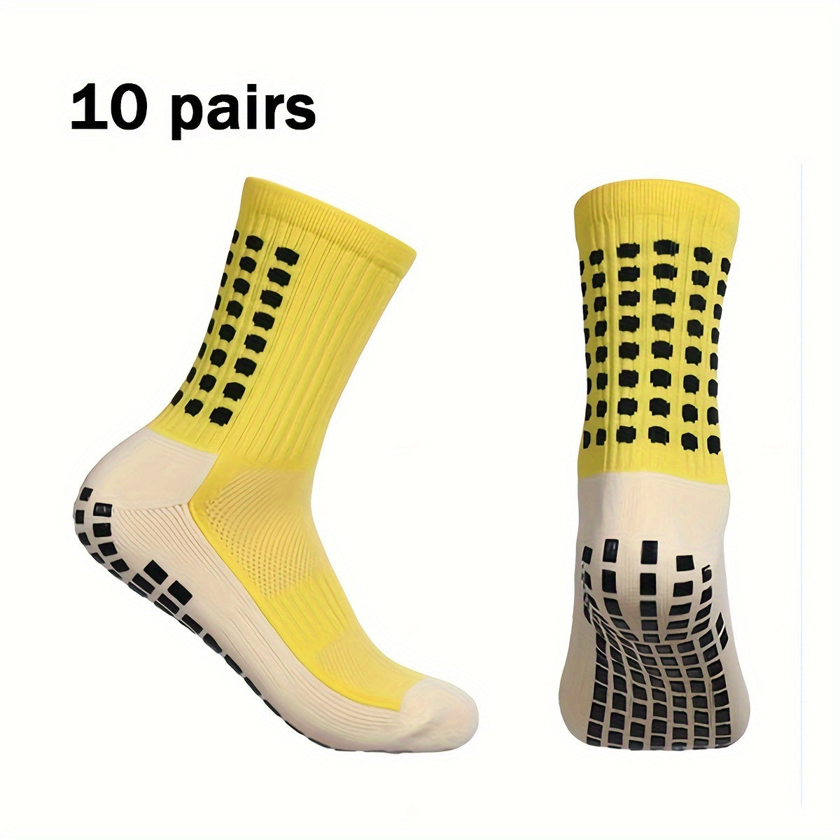 JL Men's Anti-Skid Silicone Athletic Socks