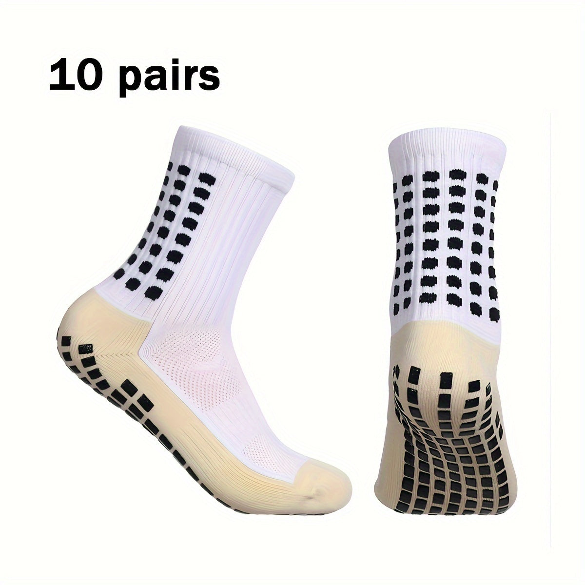 JL Men's Anti-Skid Silicone Athletic Socks
