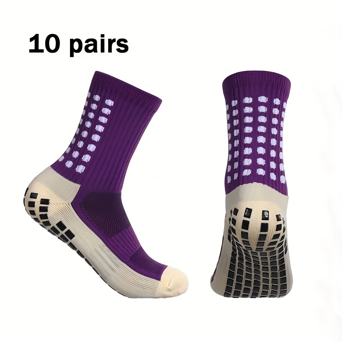 JL Men's Anti-Skid Silicone Athletic Socks